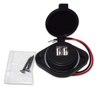 Овальный двойной USB 3.1А с белой подсветкой А76W А76W - фото 1620