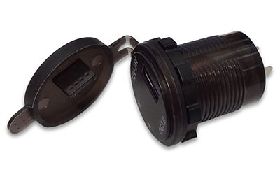 Разъем USB QC3.0 с вольтметром и амперметром (с красной подсветкой) A72R A72R - фото 1625