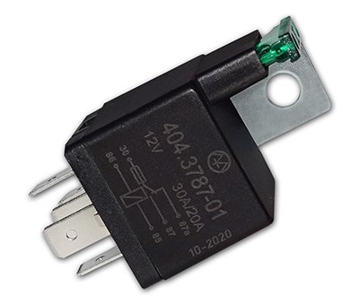 Реле 404.3787-01 12В 30/20А 5-ти контактное с предохранителем (Энергомаш) 404.3787-01 - фото 3300