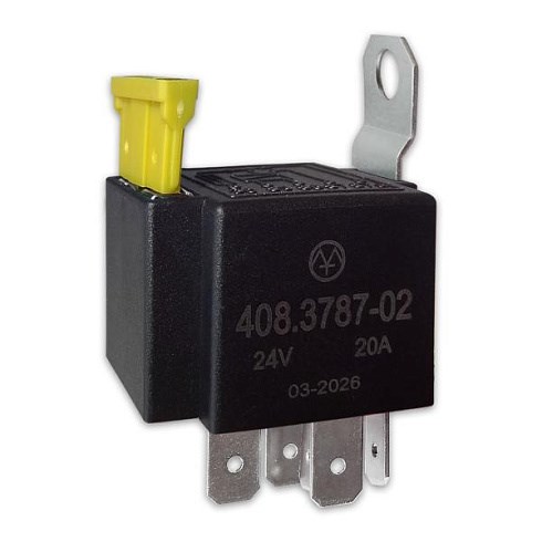 408.3787-02 24В 20А/15А 5-ти контактное с предохранителем 408.3787-02