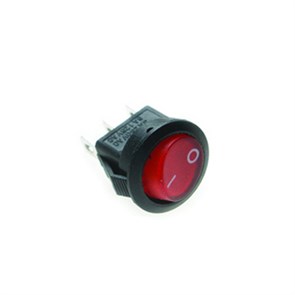 Переключатель KCD5-2-101N 3с, 12в, МИНИ (SMRS) красный SMRS-102к