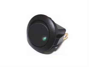 Переключатель KCD1-8-101EN 3с 12в, ON-OFF зеленый Sc-777dп