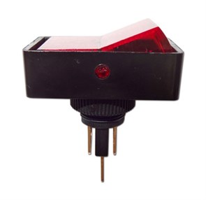 Переключатель клавишный ASW-11D 12V, 20A с красной подсветкой ON-OFF ASW-11Dк