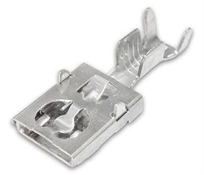 Клемма F630E 6,3 TAB R Cu Alloy-Sn "мама", сечение провода 2-3 (MTA, Италия) 1708502