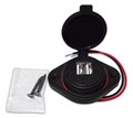Овальный двойной USB 3.1А с оранжевой подсветкой А76O А76O - фото 1621