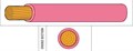 Провод одножильный 0,35мм², розовый TW.35K, 500 метров (сделано в Англии) TW.35K.500
